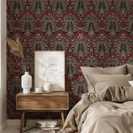 Mystic Peacocks Wallpaper Art Nouveau Tapete