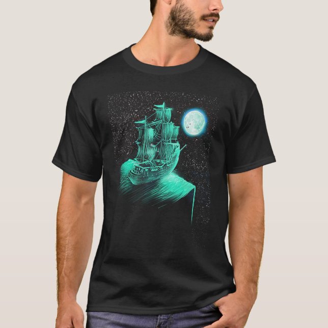 Mystic Pirate Ship T-Shirt (Vorderseite)