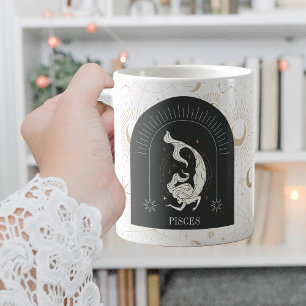 Mystic Pisces Zodiac Stars Horoskop Kaffeetasse