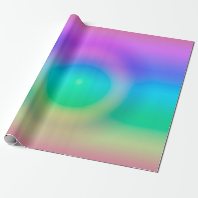 Mystic Rainbow Eye Ombre Geschenkpapier (Ungerollt)