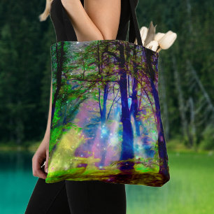 Mystic Rainbow Forest Fantasy Art