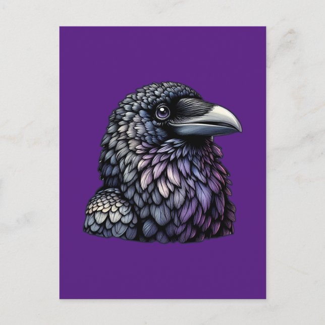 Mystic Raven Art Postkarte (Vorderseite)