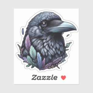 Mystic Raven Aufkleber