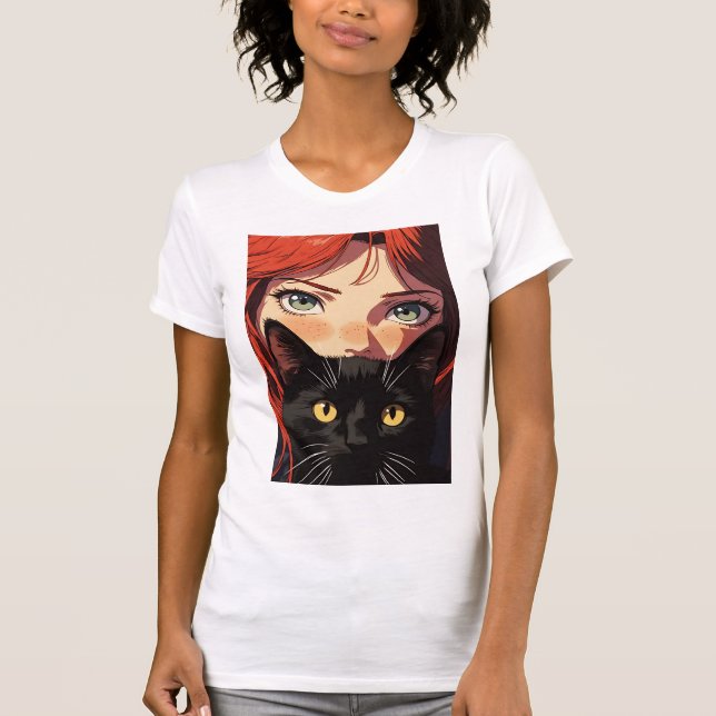Mystic Red Illustrations-T-Shirt T-Shirt (Vorderseite)