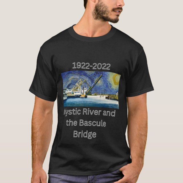 Mystic River Bascule Bridge T-Shirt (Vorderseite)