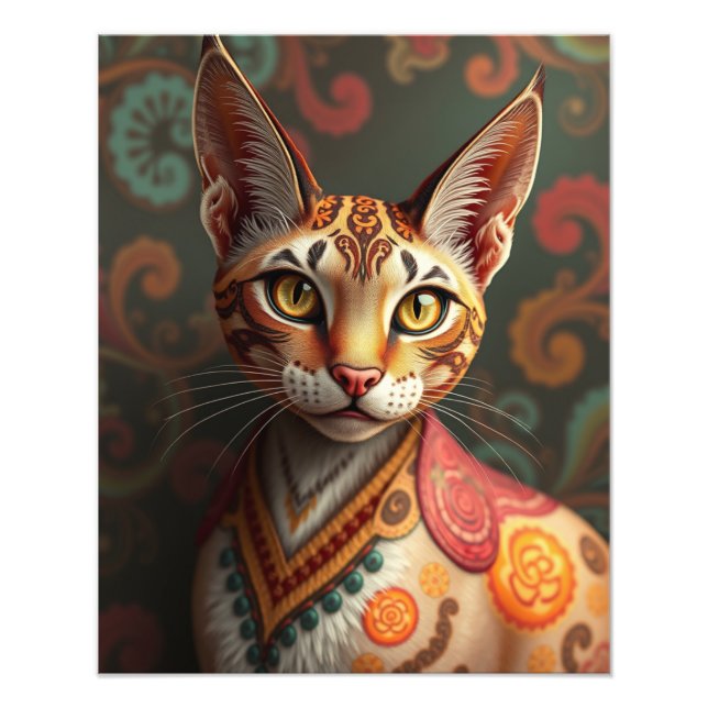 Mystic Siamese Cat Fotodruck (Vorne)