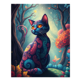 Mystic Siamese Cat Fotodruck