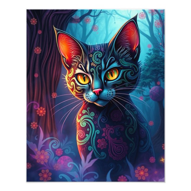 Mystic Siamese Cat Fotodruck (Vorne)