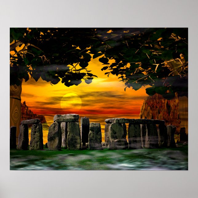 Mystic Stonehenge Poster (Vorne)