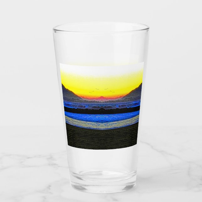 Mystic Sunset  Glas (Vorderseite)