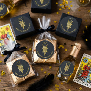 Mystic Tarot-Junggesellinnenabschied Runder Aufkleber