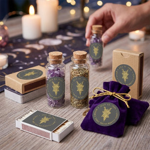 Mystic Tarot Junggesellinnenabschied Runder Aufkleber