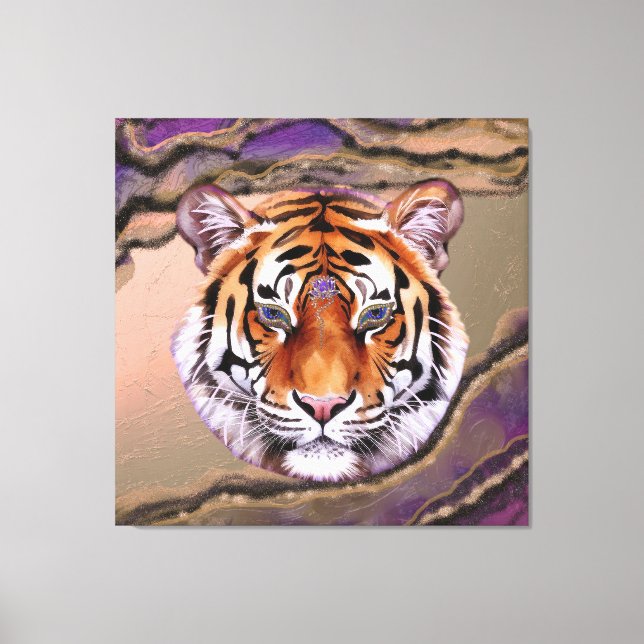 Mystic Tiger 2 Leinwanddruck (Vorderseite)