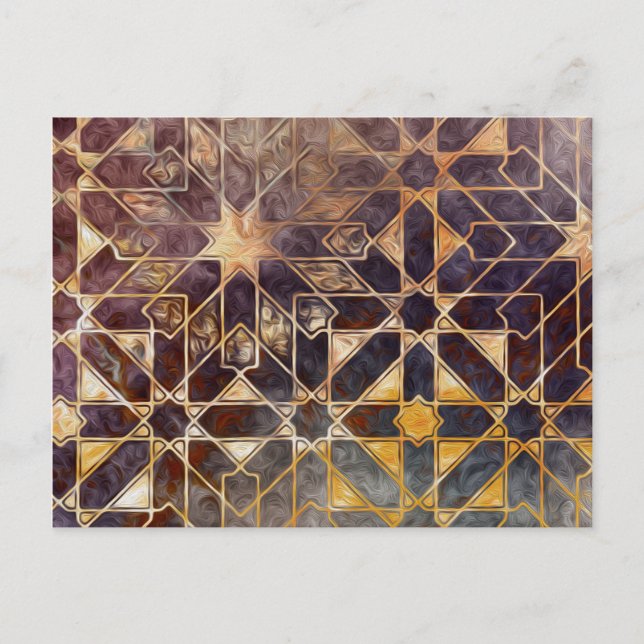 Mystic Tiles I Postkarte (Vorderseite)