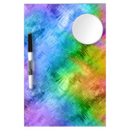 Mystic Topaz Blue Glassy Texture Trockenlöschtafel Mit Spiegel