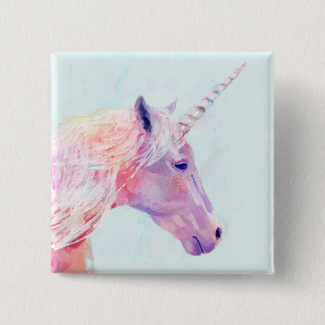 Mystic Unicorn Button (Vorderseite)