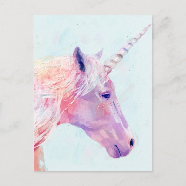 Mystic Unicorn Postkarte (Vorderseite)