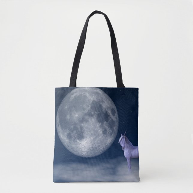 Mystic Unicoron Moon Magic Tote Bag (Vorderseite)