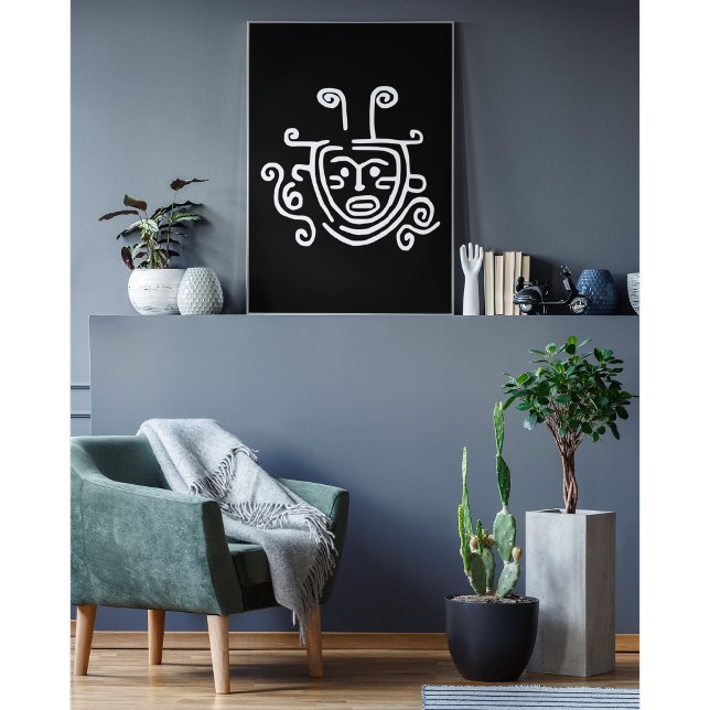 Mystic Vibes: Tribal Shaman Maske Poster (Von Creator hochgeladen)