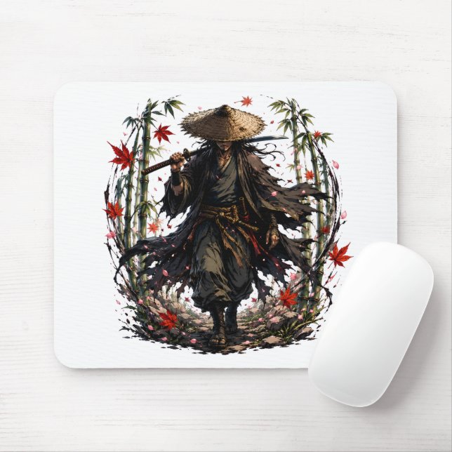 Mystic Wandering Ronin Tasse | Samurai-Krieger in  Mousepad (Mit Mouse)