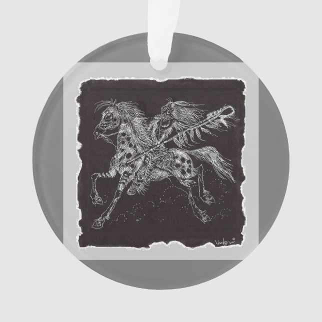 Mystic Warrior Acrylic Ornament (Vorderseite)