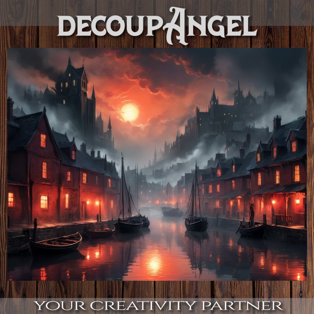 Mystic Waterscape Vision - Decoupage - Seidenpapier (Von Creator hochgeladen)