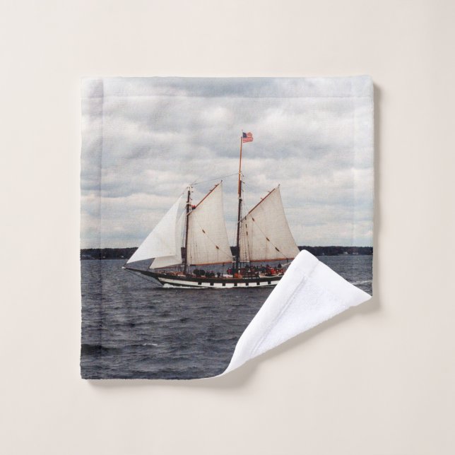 Mystic Whaler Handtuch Set (Waschlappen)