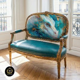 Mystic White Aquamarin Dragon Decoupage Seidenpapier