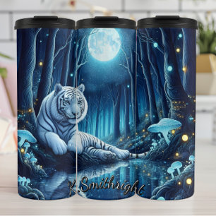 Mystic White Tiger Forest Thermosbecher