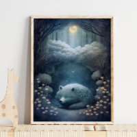 Mystic White Wolf Animal Print | Wolf Print