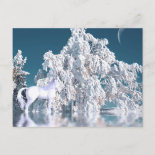 Mystic Winter Ice Horst and Trees Postkarte