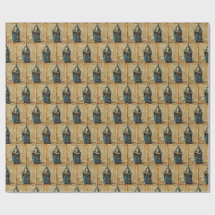 Mystic Wizard Grimoire Vintag Fantasy Geschenkpapier