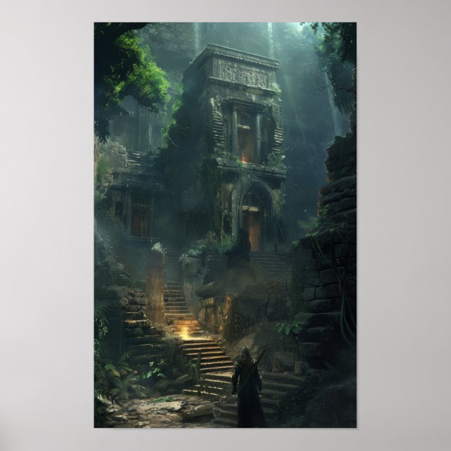 Mystical Ancitical Ruins Fantasy Poster (Vorne)