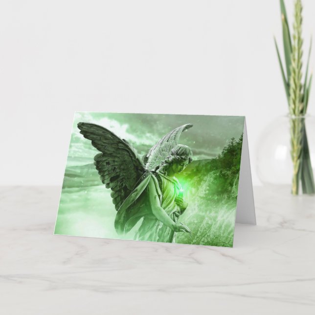 Mystical Angel Lyme Disease Support Friends Card Karte (Vorderseite)