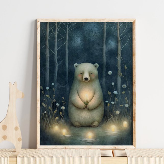 Mystical Bear Garden Print | Bärenprint Poster (Von Creator hochgeladen)