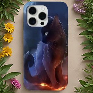 Mystical Black Cat   Handy Case Art
