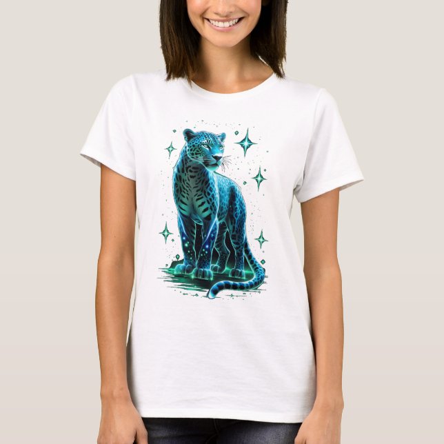 Mystical Blue Energy Jaguar T - Shirt (Vorderseite)
