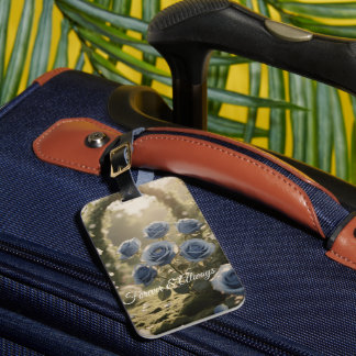 Mystical Blue Rose - Einzigartige botanische Flora Gepäckanhänger