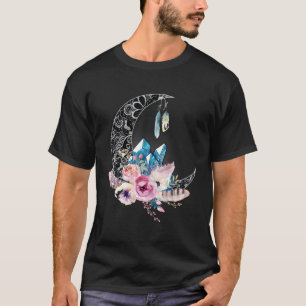 Mystical Boho Moon Crystals Niedlich Hexy Spiritua T-Shirt