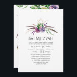 Mystical Boho Succulents Bat Mitzvah Einladung<br><div class="desc">Trendy sukkulente Pflanze Fledermaus mitzvah Einladung entwickelt,  um schnell und einfach an Ihre Event-Besonderheiten angepasst werden.</div>