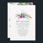 Mystical Boho Succulents Bat Mitzvah Einladung<br><div class="desc">Trendy sukkulente Pflanze Fledermaus mitzvah Einladung entwickelt,  um schnell und einfach an Ihre Event-Besonderheiten angepasst werden.</div>