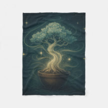 Mystical Bonsai Spirit Throw Blanket - Verzaubert