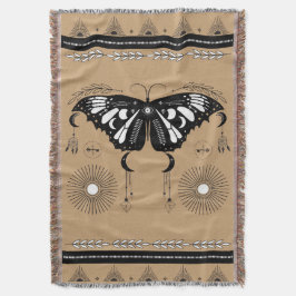 Mystical Butterfly Festival Fringe Blanket Decke