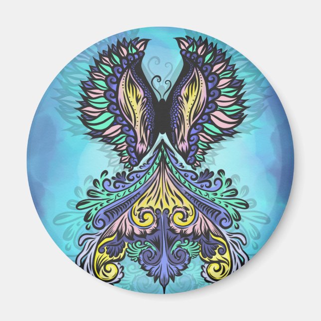 Mystical Butterfly Spirit Magnet (Vorne)
