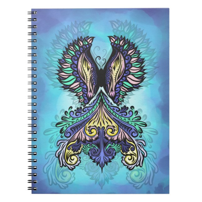 Mystical Butterfly Spirit Notizblock (Vorderseite)