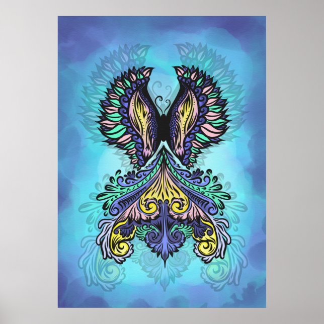 Mystical Butterfly Spirit Poster (Vorne)