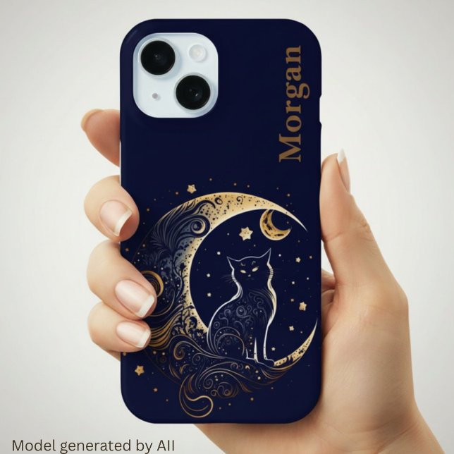 Mystical Cat Moon - Personalisiertes Geschenk der  Case-Mate iPhone Hülle (Von Creator hochgeladen)
