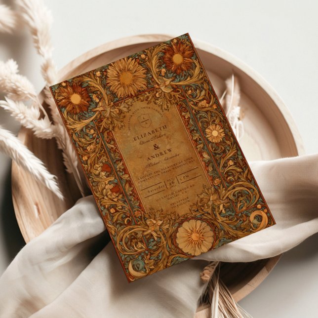 Mystical Celestial Baroque Wedding Einladung (Von Creator hochgeladen)