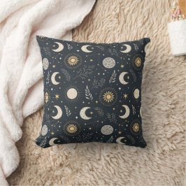 Mystical Celestial Moon Pattern Kissen