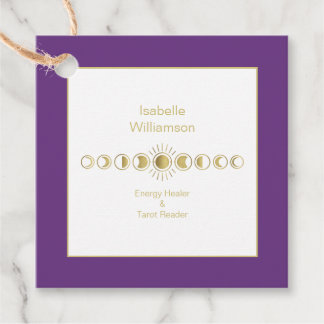 Mystical Celestial Moon Phase Amethyst Spirituell Geschenkanhänger